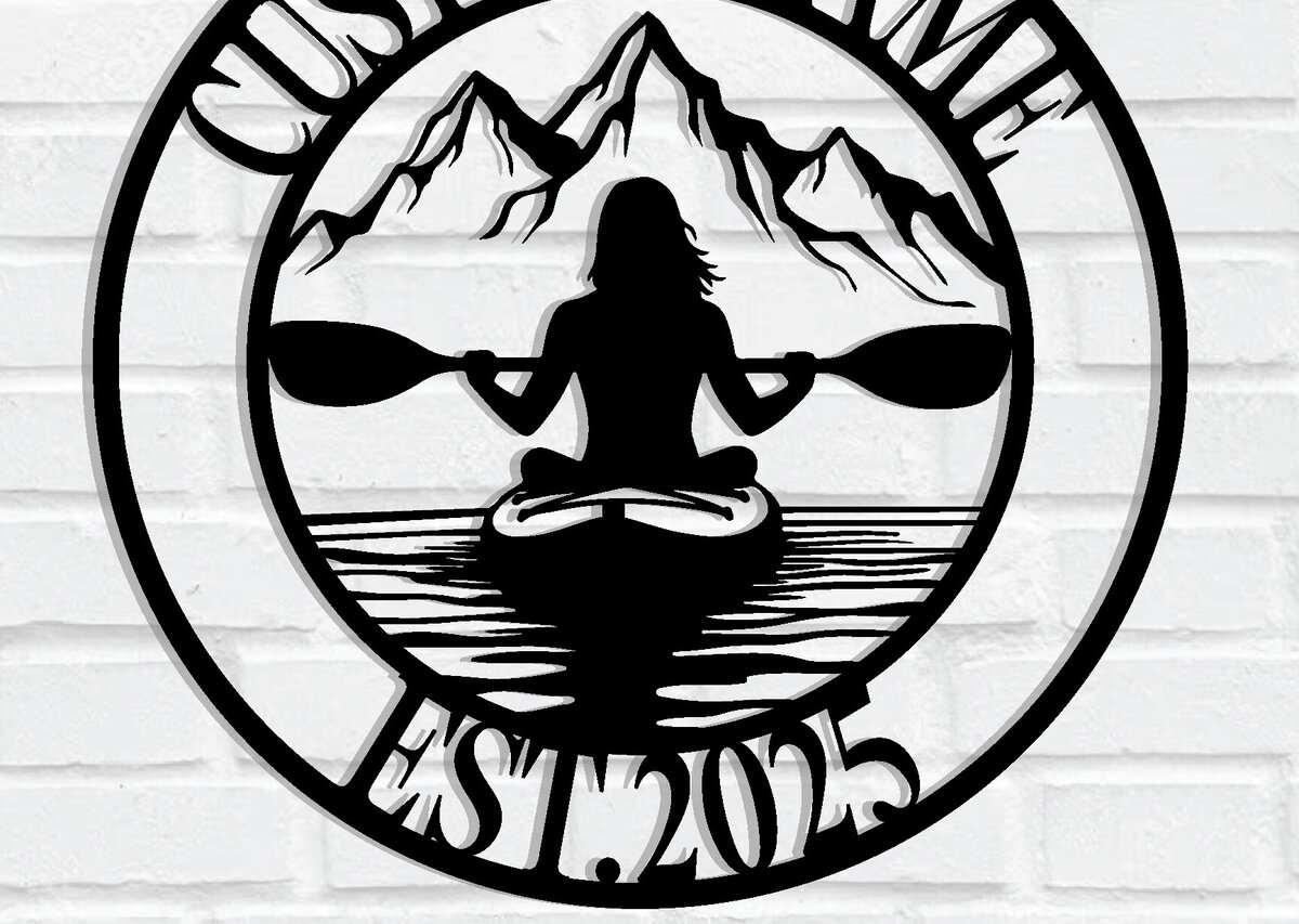 Intra απο ξύλο plywood 3mm-4mm πάχος – Εξατομικευμένο Kayak Metal Wall Art Δίασταση  40x30 cm INTRAFABR-118076753