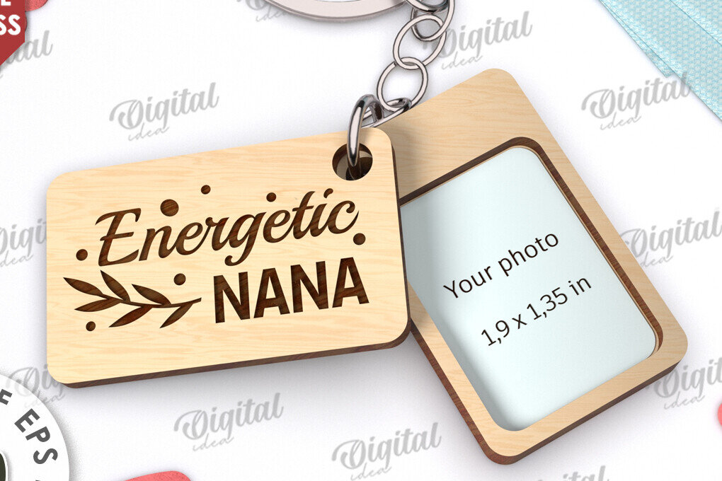 Σετ των 3 Intra απο ξύλο plywood 3mm-4mm πάχος – Εξατομικευμένο μπρελόκ για Granny Laser Δίασταση  5x5 cm INTRAFABR-115217288