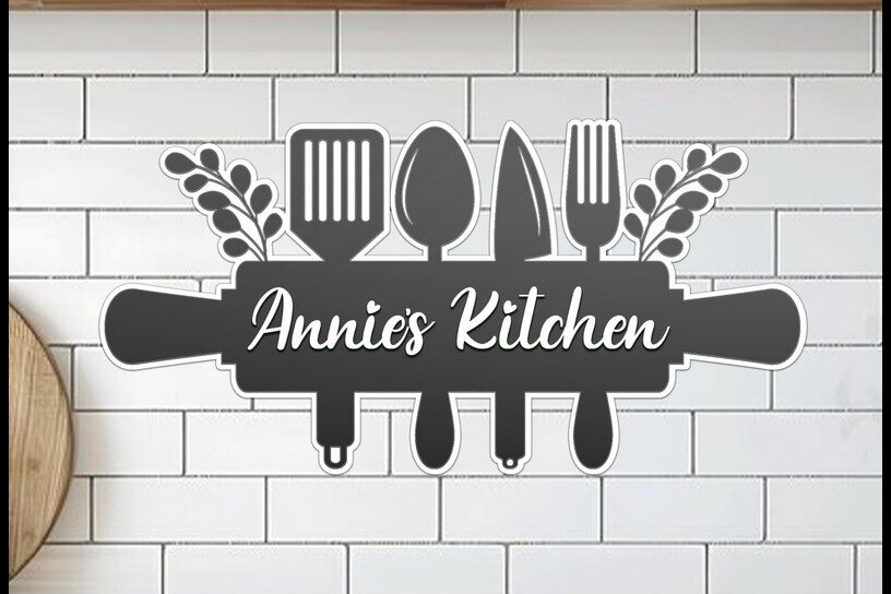 Σετ των 2 Intra απο ξύλο plywood 3mm-4mm πάχος – Προσωποποιημένη ονομασία Πινακίδα κουζίνας Lasercut Δίασταση  20x20 cm INTRAFABR-119566060