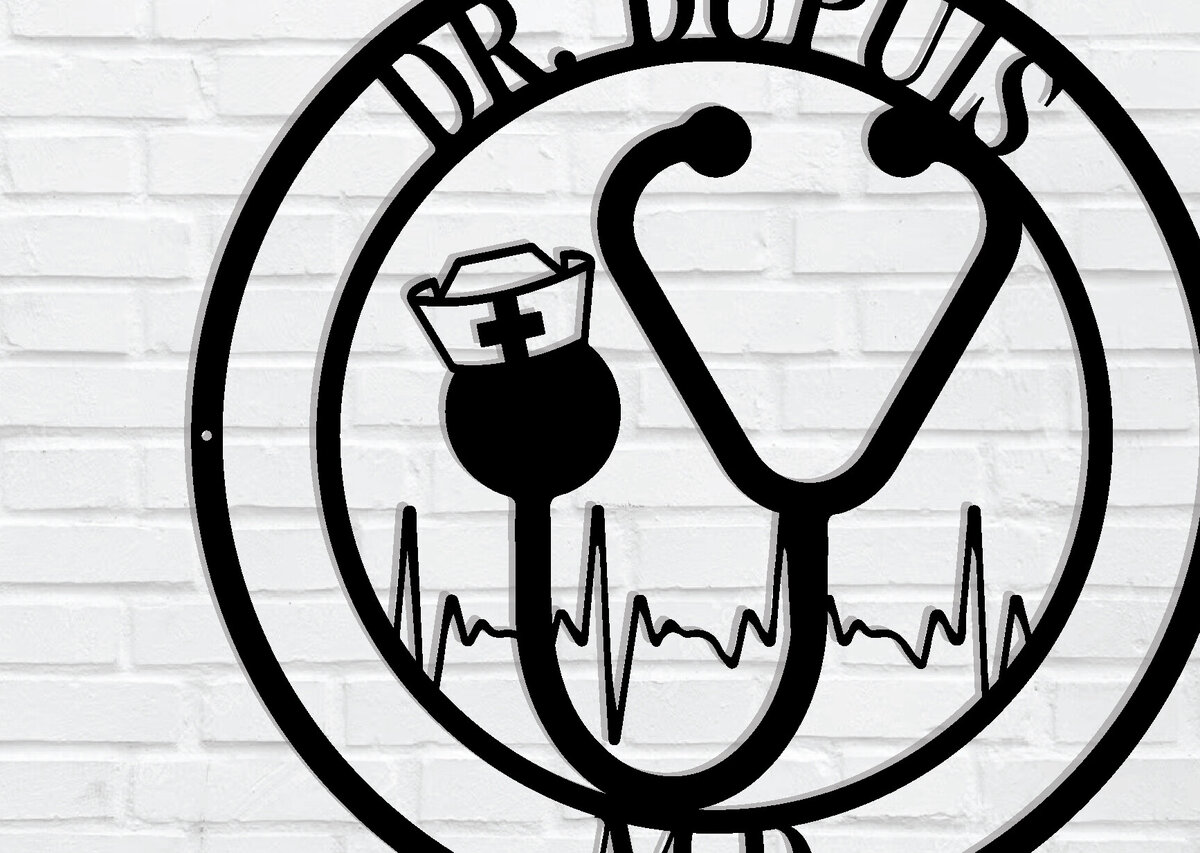 Σετ των 2 Intra απο ξύλο plywood 3mm-4mm πάχος – Εξατομικευμένη  επιγραφή Nurse, δώρα RN Δίασταση  20x20 cm INTRAFABR-106327652