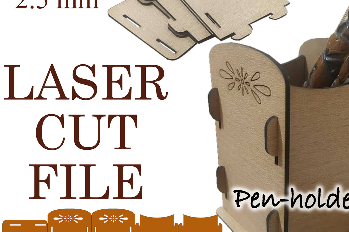 Σετ των 2 Intra απο ξύλο plywood 3mm-4mm πάχος – Εξατομικευμένα αρχεία κοπής με λέιζερ θήκης στυλό Δίασταση  20x20 cm INTRAFABR-108162989