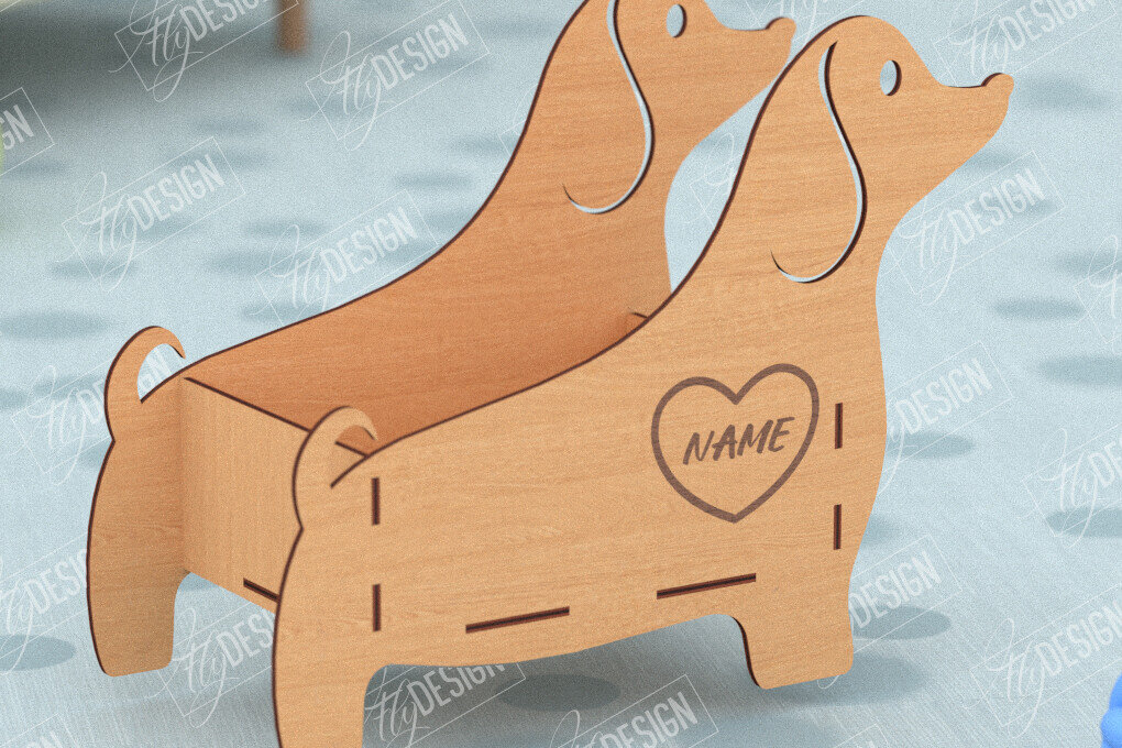 Σετ των 2 Intra απο ξύλο plywood 3mm-4mm πάχος – Εξατομικευμένο κουτί παιχνιδιών για κατοικίδια|Αποθήκευση παιχνιδιών για κατοικίδια Δίασταση  20x20 cm INTRAFABR-115684432