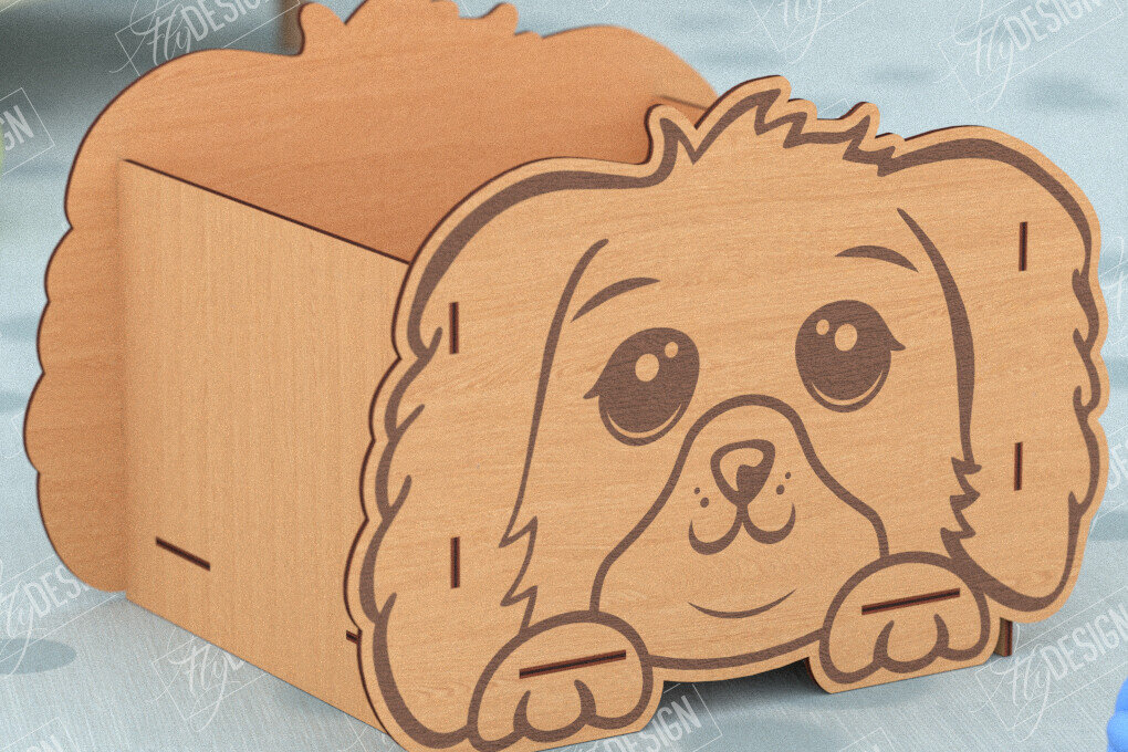 Σετ των 2 Intra απο ξύλο plywood 3mm-4mm πάχος – Εξατομικευμένο κουτί παιχνιδιών για κατοικίδια|Αποθήκευση παιχνιδιών για κατοικίδια Δίασταση  20x20 cm INTRAFABR-115684455