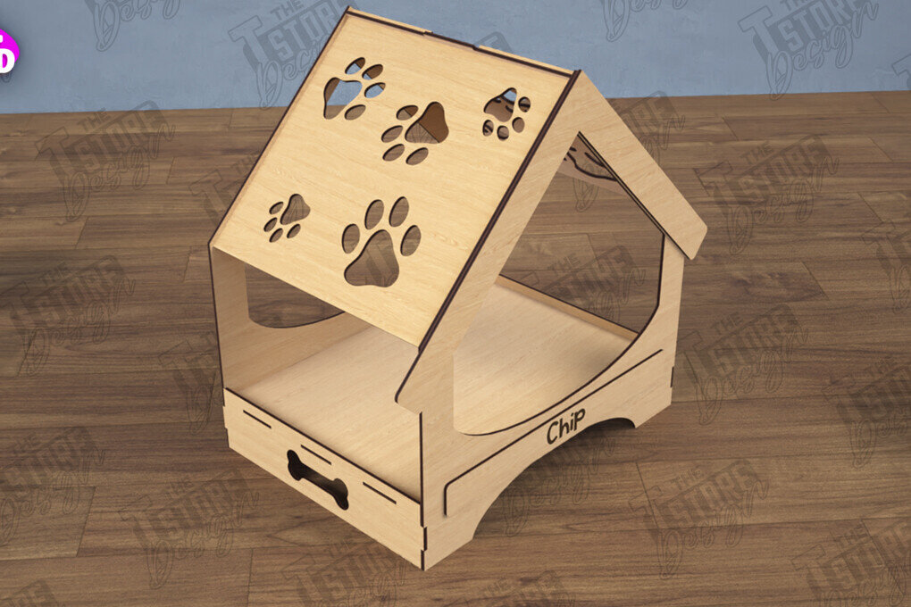 Σετ των 2 Intra απο ξύλο plywood 3mm-4mm πάχος – Εξατομικευμένο κουτί παιχνιδιών κατοικίδιων | Κλουβί παιχνιδιών για κατοικίδια Δίασταση  20x20 cm INTRAFABR-112900902