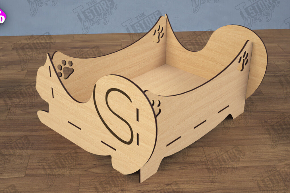 Σετ των 2 Intra απο ξύλο plywood 3mm-4mm πάχος – Εξατομικευμένο κουτί παιχνιδιών κατοικίδιων | Κλουβί παιχνιδιών για κατοικίδια Δίασταση  20x20 cm INTRAFABR-112900911