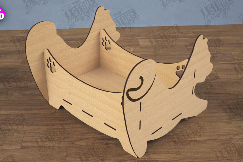 Σετ των 2 Intra απο ξύλο plywood 3mm-4mm πάχος – Εξατομικευμένο κουτί παιχνιδιών κατοικίδιων | Κλουβί παιχνιδιών για κατοικίδια Δίασταση  20x20 cm INTRAFABR-112900861