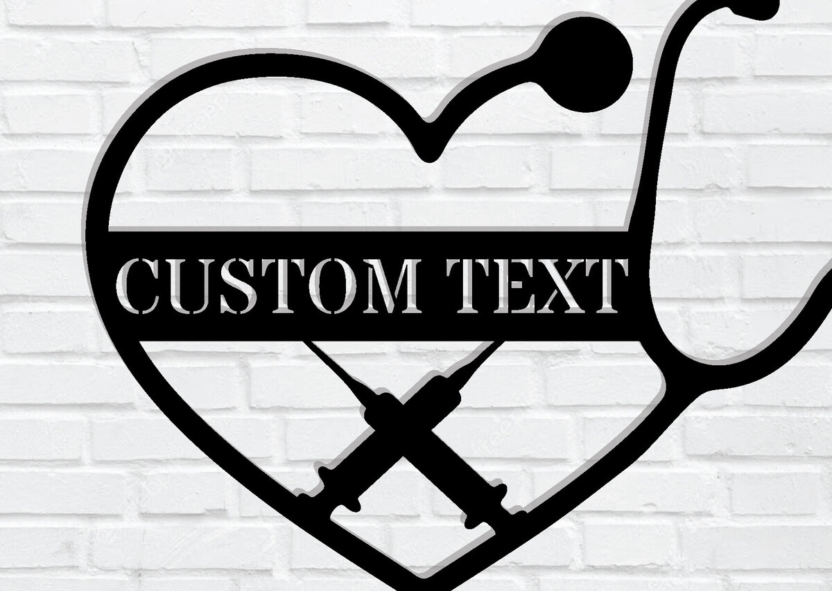 Σετ των 2 Intra απο ξύλο plywood 3mm-4mm πάχος – Εξατομικευμένη  επιγραφή RN Nurse Δίασταση  20x20 cm INTRAFABR-106328445