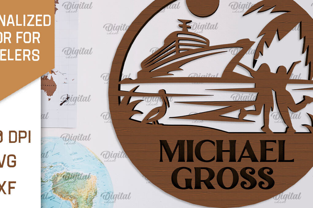 Σετ των 2 Intra απο ξύλο plywood 3mm-4mm πάχος – Προσωποποιημένη πινακίδα για Traveller Δίασταση  20x20 cm INTRAFABR-101514238