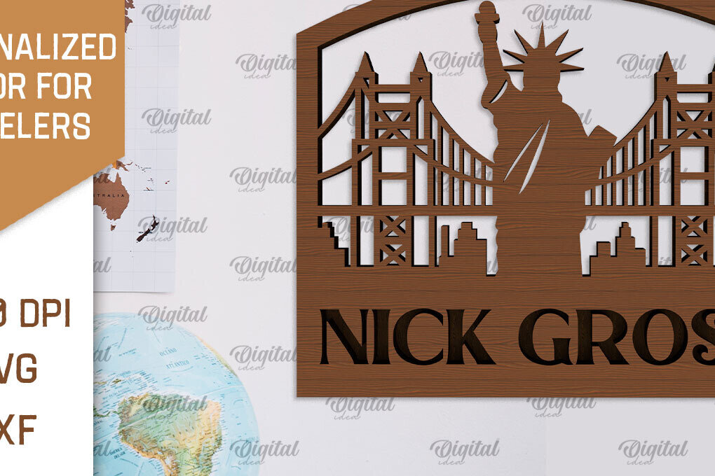 Σετ των 2 Intra απο ξύλο plywood 3mm-4mm πάχος – Προσωποποιημένη πινακίδα για Traveller Δίασταση  20x20 cm INTRAFABR-101514388