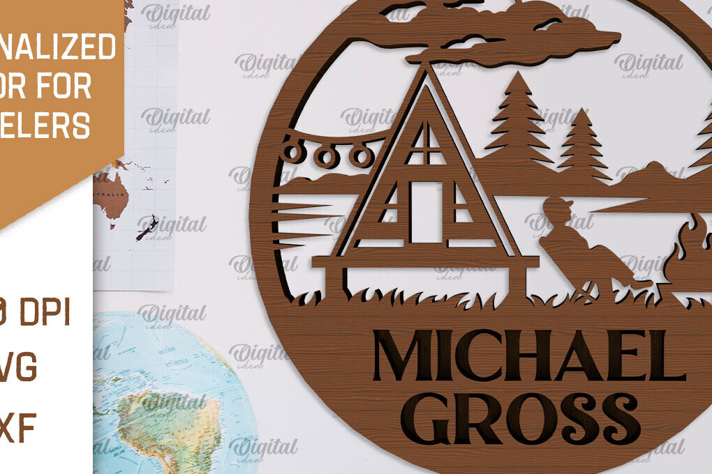 Σετ των 2 Intra απο ξύλο plywood 3mm-4mm πάχος – Προσωποποιημένη πινακίδα για Traveller Δίασταση  20x20 cm INTRAFABR-101513962