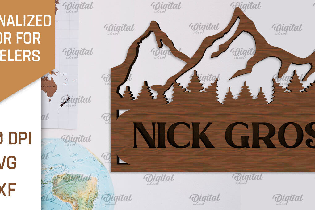 Σετ των 2 Intra απο ξύλο plywood 3mm-4mm πάχος – Προσωποποιημένη πινακίδα για Traveller Δίασταση  20x20 cm INTRAFABR-101514028