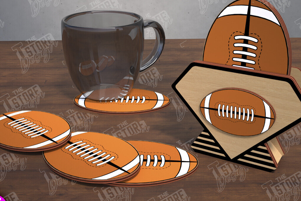 Σετ των 2 Intra απο ξύλο plywood 3mm-4mm πάχος – Εξατομικευμένο αθλητικό σουβέρ | Φίλαθλοι Δίασταση  20x20 cm INTRAFABR-108850244