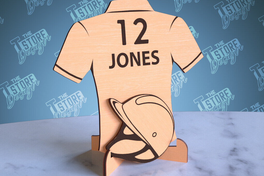 Σετ των 2 Intra απο ξύλο plywood 3mm-4mm πάχος – Εξατομικευμένες αθλητικές φανέλες | Σημάδι αθλητισμού Δίασταση  20x20 cm INTRAFABR-99930933