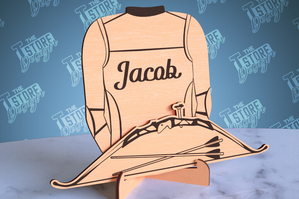 Σετ των 2 Intra απο ξύλο plywood 3mm-4mm πάχος – Εξατομικευμένες αθλητικές φανέλες | Σημάδι αθλητισμού Δίασταση  20x20 cm INTRAFABR-99930951