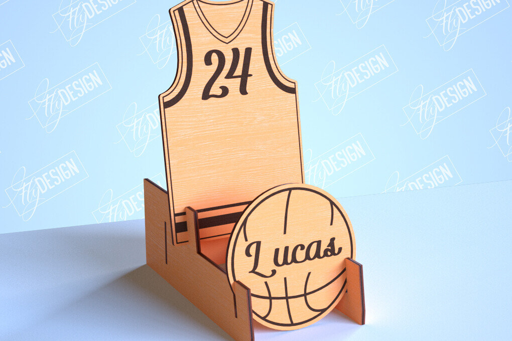 Σετ των 2 Intra απο ξύλο plywood 3mm-4mm πάχος – Εξατομικευμένες αθλητικές φανέλες | Σημάδι αθλητισμού Δίασταση  20x20 cm INTRAFABR-101104799