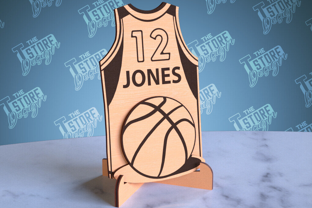 Σετ των 2 Intra απο ξύλο plywood 3mm-4mm πάχος – Εξατομικευμένες αθλητικές φανέλες | Σημάδι αθλητισμού Δίασταση  20x20 cm INTRAFABR-99930901