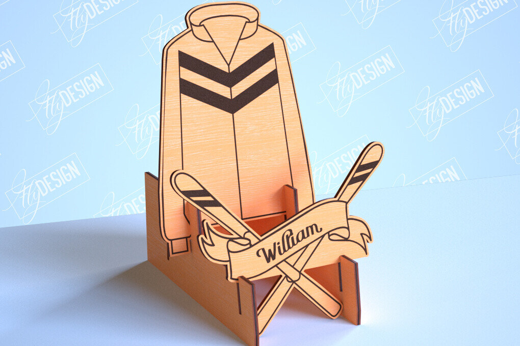 Σετ των 2 Intra απο ξύλο plywood 3mm-4mm πάχος – Εξατομικευμένες αθλητικές φανέλες | Σημάδι αθλητισμού Δίασταση  20x20 cm INTRAFABR-101104834