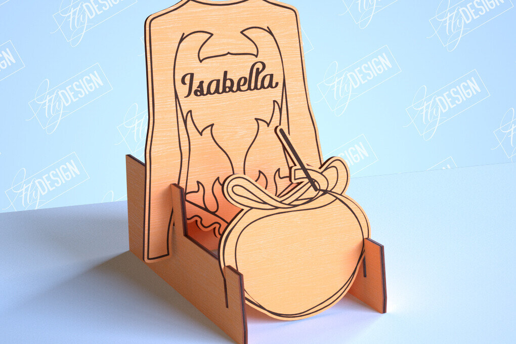 Σετ των 2 Intra απο ξύλο plywood 3mm-4mm πάχος – Εξατομικευμένες αθλητικές φανέλες | Σημάδι αθλητισμού Δίασταση  20x20 cm INTRAFABR-101104851