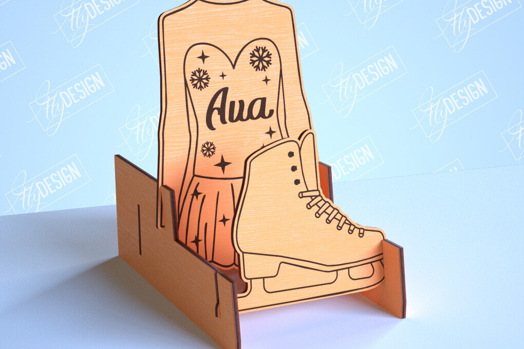 Σετ των 2 Intra απο ξύλο plywood 3mm-4mm πάχος – Εξατομικευμένες αθλητικές φανέλες | Σημάδι αθλητισμού Δίασταση  20x20 cm INTRAFABR-101104872