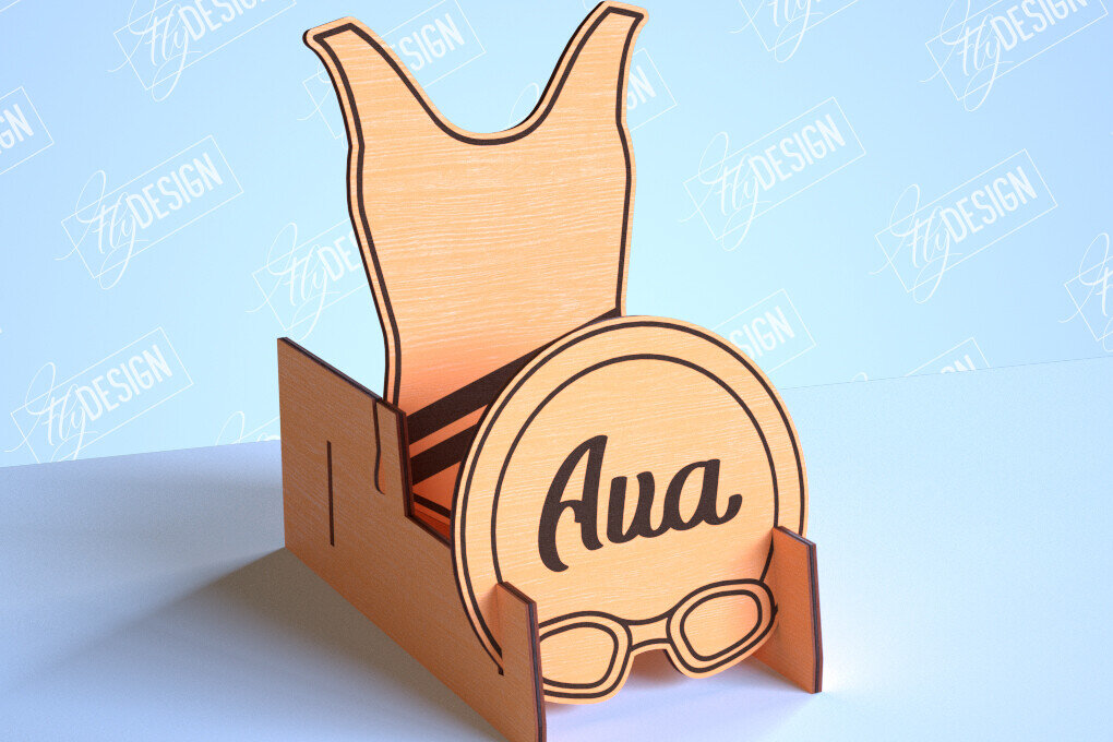 Σετ των 2 Intra απο ξύλο plywood 3mm-4mm πάχος – Εξατομικευμένες αθλητικές φανέλες | Σημάδι αθλητισμού Δίασταση  20x20 cm INTRAFABR-101104878