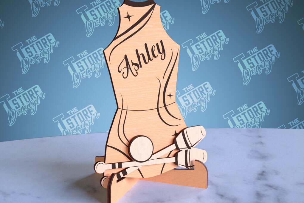 Σετ των 2 Intra απο ξύλο plywood 3mm-4mm πάχος – Εξατομικευμένες αθλητικές φανέλες | Σημάδι αθλητισμού Δίασταση  20x20 cm INTRAFABR-99930912