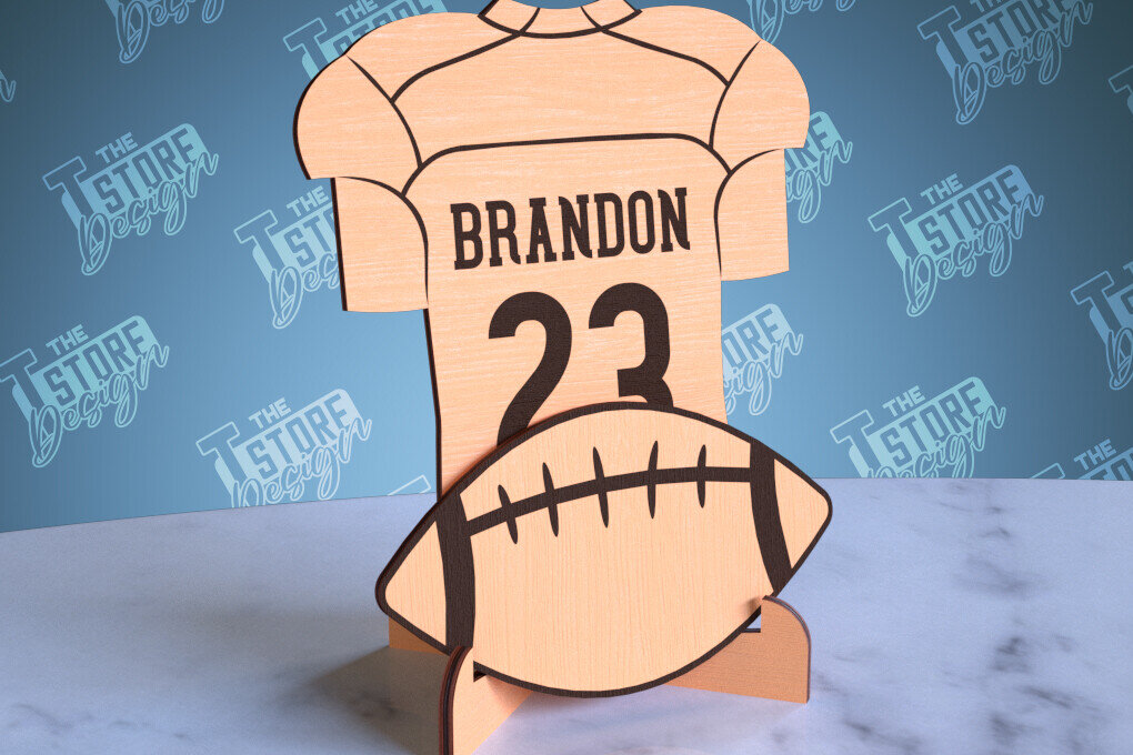 Σετ των 2 Intra απο ξύλο plywood 3mm-4mm πάχος – Εξατομικευμένες αθλητικές φανέλες | Σημάδι αθλητισμού Δίασταση  20x20 cm INTRAFABR-99930915