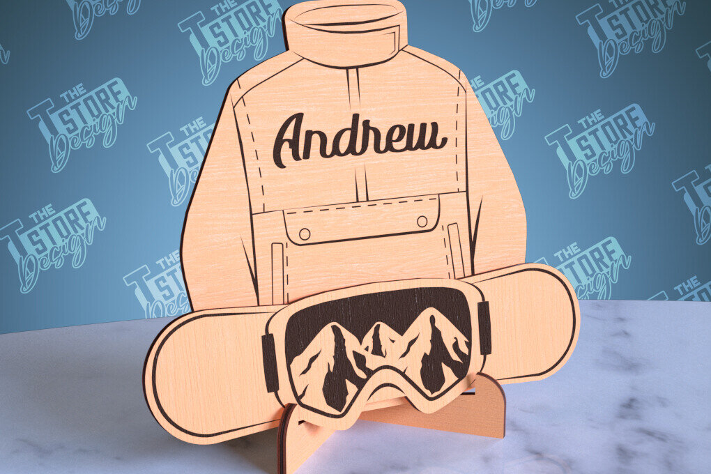 Σετ των 2 Intra απο ξύλο plywood 3mm-4mm πάχος – Εξατομικευμένες αθλητικές φανέλες | Σημάδι αθλητισμού Δίασταση  20x20 cm INTRAFABR-99930924