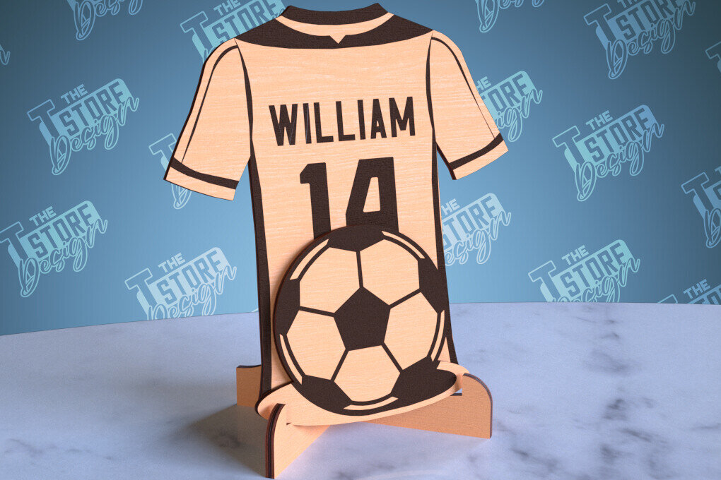 Σετ των 2 Intra απο ξύλο plywood 3mm-4mm πάχος – Εξατομικευμένες αθλητικές φανέλες | Σημάδι αθλητισμού Δίασταση  20x20 cm INTRAFABR-99930899