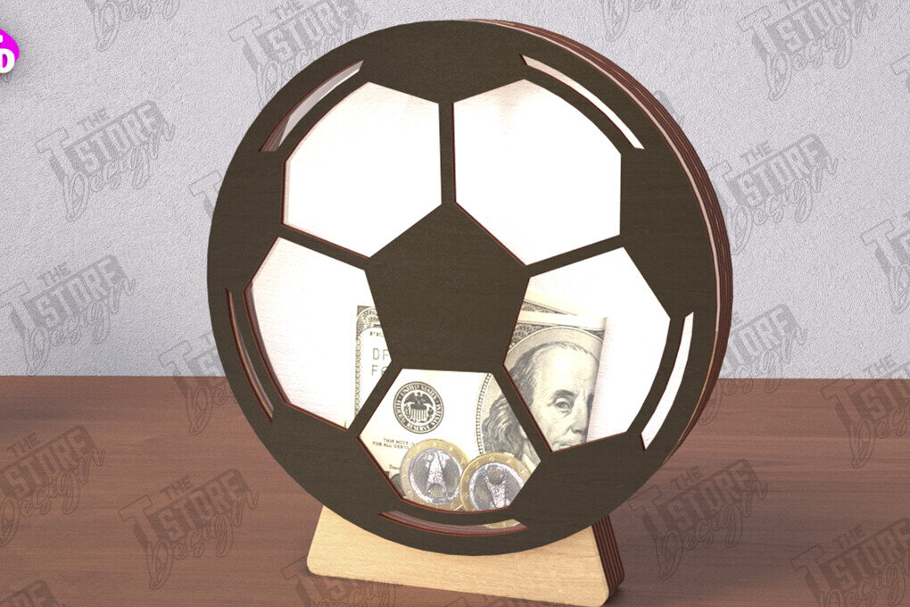 Σετ των 2 Intra απο ξύλο plywood 3mm-4mm πάχος – Προσωποποιημένος Αθλητικός Κουμπαράς |Ιδέα δώρου Δίασταση  20x20 cm INTRAFABR-112920536