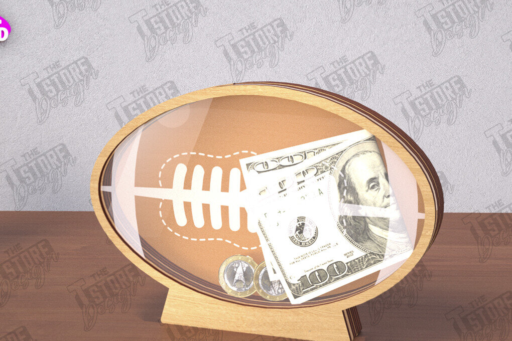 Σετ των 2 Intra απο ξύλο plywood 3mm-4mm πάχος – Προσωποποιημένος Αθλητικός Κουμπαράς |Ιδέα δώρου Δίασταση  20x20 cm INTRAFABR-112920539