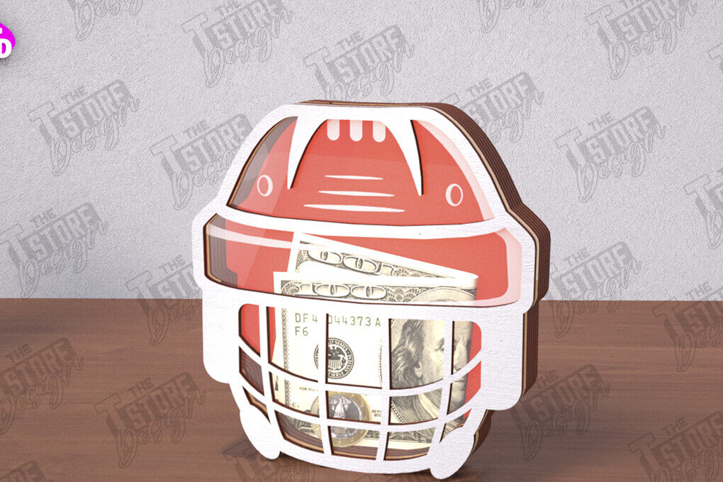 Σετ των 2 Intra απο ξύλο plywood 3mm-4mm πάχος – Προσωποποιημένος Αθλητικός Κουμπαράς |Ιδέα δώρου Δίασταση  20x20 cm INTRAFABR-112920547