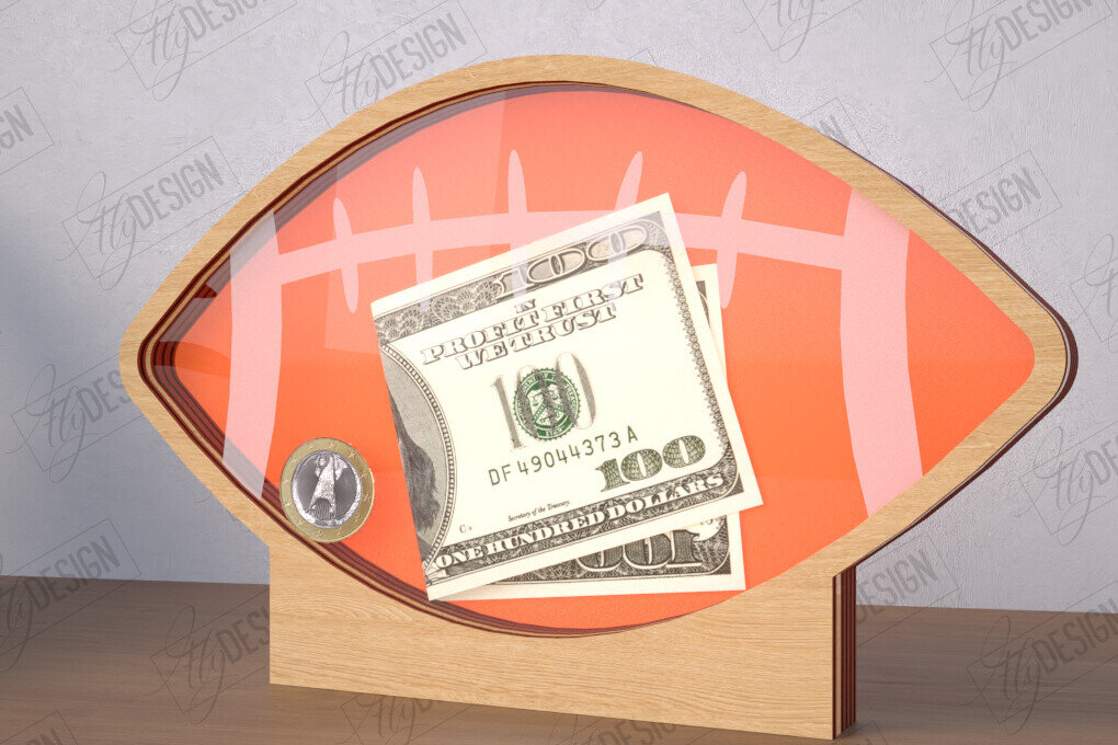 Σετ των 2 Intra απο ξύλο plywood 3mm-4mm πάχος – Εξατομικευμένος Αθλητικός Κουμπαράς| Κουτί χρημάτων Δίασταση  20x20 cm INTRAFABR-115495435