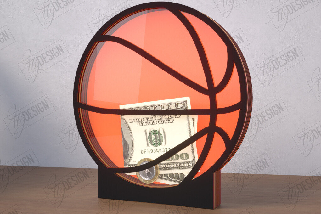 Σετ των 2 Intra απο ξύλο plywood 3mm-4mm πάχος – Εξατομικευμένος Αθλητικός Κουμπαράς| Κουτί χρημάτων Δίασταση  20x20 cm INTRAFABR-115495440