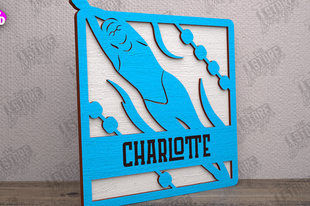 Σετ των 2 Intra απο ξύλο plywood 3mm-4mm πάχος – Εξατομικευμένη Αθλητική Διακόσμηση|Αθλητικό Μονόγραμμα Δίασταση  20x20 cm INTRAFABR-113771930