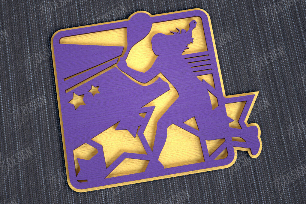 Σετ των 2 Intra απο ξύλο plywood 3mm-4mm πάχος – Εξατομικευμένη Αθλητική Διακόσμηση|Αθλητικό Μονόγραμμα Δίασταση  20x20 cm INTRAFABR-113921929