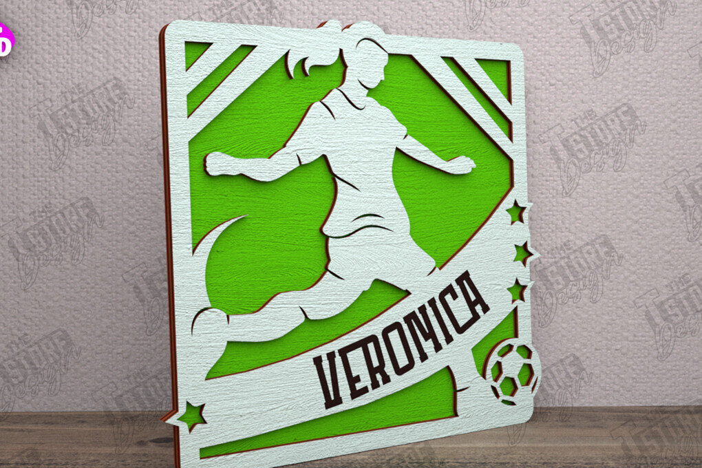 Σετ των 2 Intra απο ξύλο plywood 3mm-4mm πάχος – Εξατομικευμένη Αθλητική Διακόσμηση|Αθλητικό Μονόγραμμα Δίασταση  20x20 cm INTRAFABR-113771826