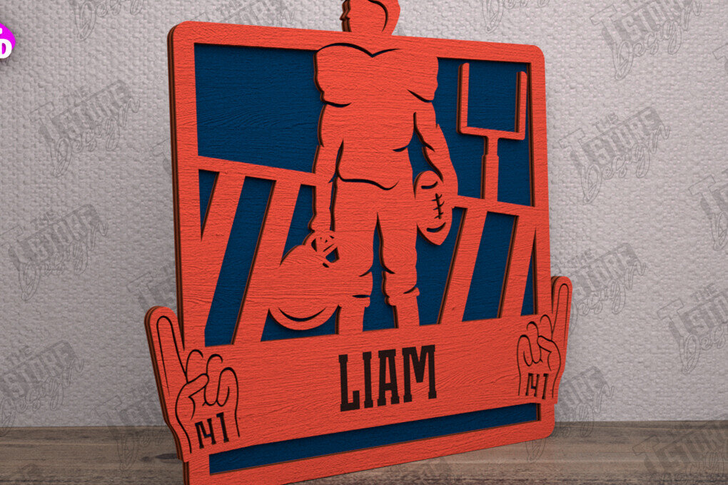 Σετ των 2 Intra απο ξύλο plywood 3mm-4mm πάχος – Εξατομικευμένη Αθλητική Διακόσμηση|Αθλητικό Μονόγραμμα Δίασταση  20x20 cm INTRAFABR-113771897