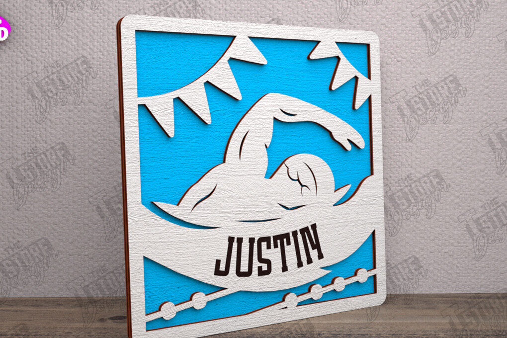 Σετ των 2 Intra απο ξύλο plywood 3mm-4mm πάχος – Εξατομικευμένη Αθλητική Διακόσμηση|Αθλητικό Μονόγραμμα Δίασταση  20x20 cm INTRAFABR-113771903