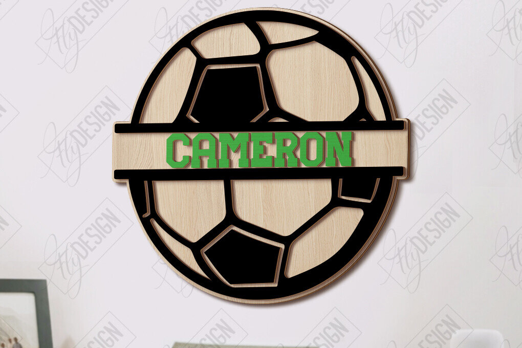 Intra απο ξύλο plywood 3mm-4mm πάχος – Εξατομικευμένη αθλητική πινακίδα τοίχου κοπής με λέιζερ Δίασταση  40x30 cm INTRAFABR-122963647