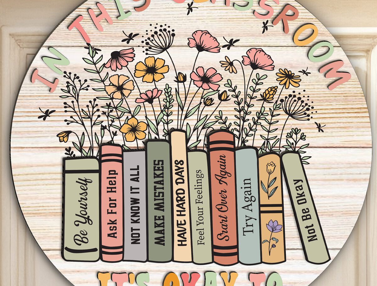 Σετ των 2 Intra απο ξύλο plywood 3mm-4mm πάχος – Εξατομικευμένη πινακίδα πόρτας δασκάλου Δίασταση  20x20 cm INTRAFABR-118005296