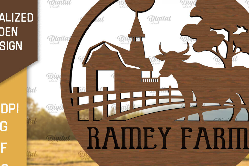 Σετ των 2 Intra απο ξύλο plywood 3mm-4mm πάχος – Εξατομικευμένη ξύλινη πινακίδα φάρμας Δίασταση  20x20 cm INTRAFABR-98219024