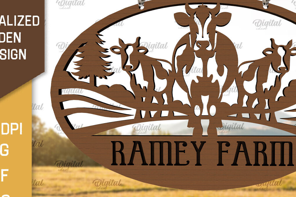 Σετ των 2 Intra απο ξύλο plywood 3mm-4mm πάχος – Εξατομικευμένη ξύλινη πινακίδα φάρμας Δίασταση  20x20 cm INTRAFABR-98219071