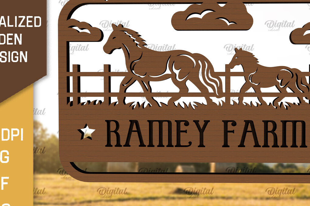 Σετ των 2 Intra απο ξύλο plywood 3mm-4mm πάχος – Εξατομικευμένη ξύλινη πινακίδα φάρμας Δίασταση  20x20 cm INTRAFABR-98218698