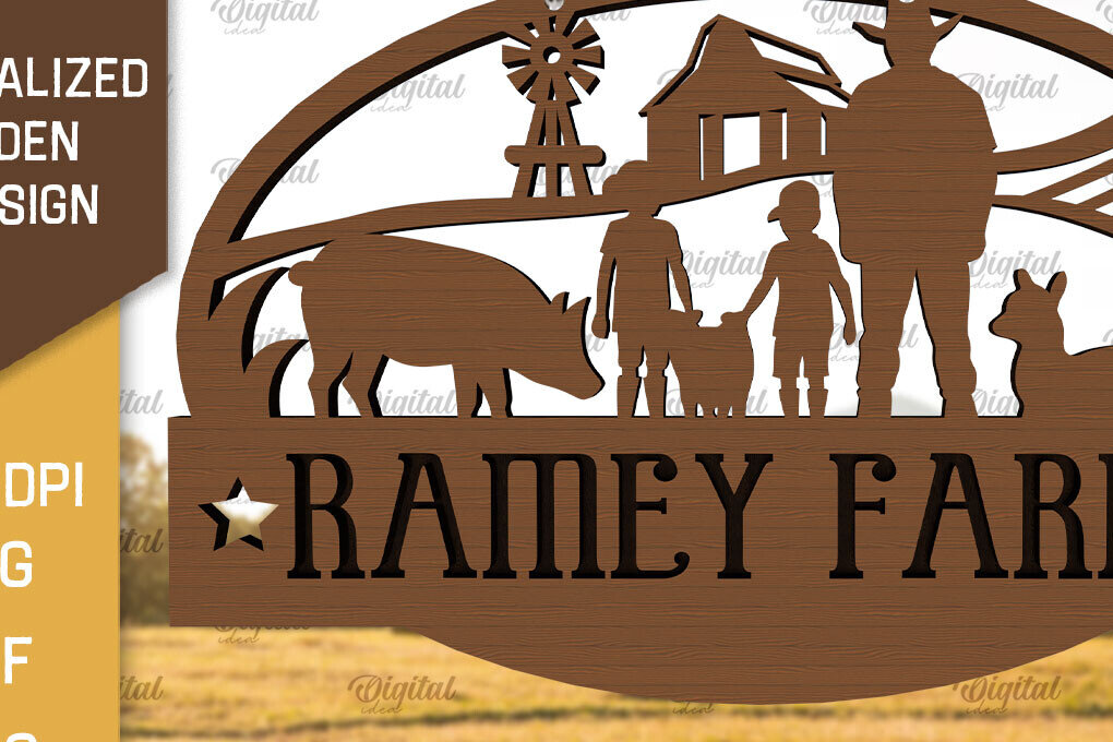 Σετ των 2 Intra απο ξύλο plywood 3mm-4mm πάχος – Εξατομικευμένη ξύλινη πινακίδα φάρμας Δίασταση  20x20 cm INTRAFABR-98218929