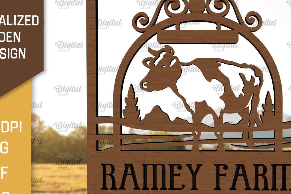 Σετ των 2 Intra απο ξύλο plywood 3mm-4mm πάχος – Εξατομικευμένη ξύλινη πινακίδα φάρμας Δίασταση  20x20 cm INTRAFABR-98218582