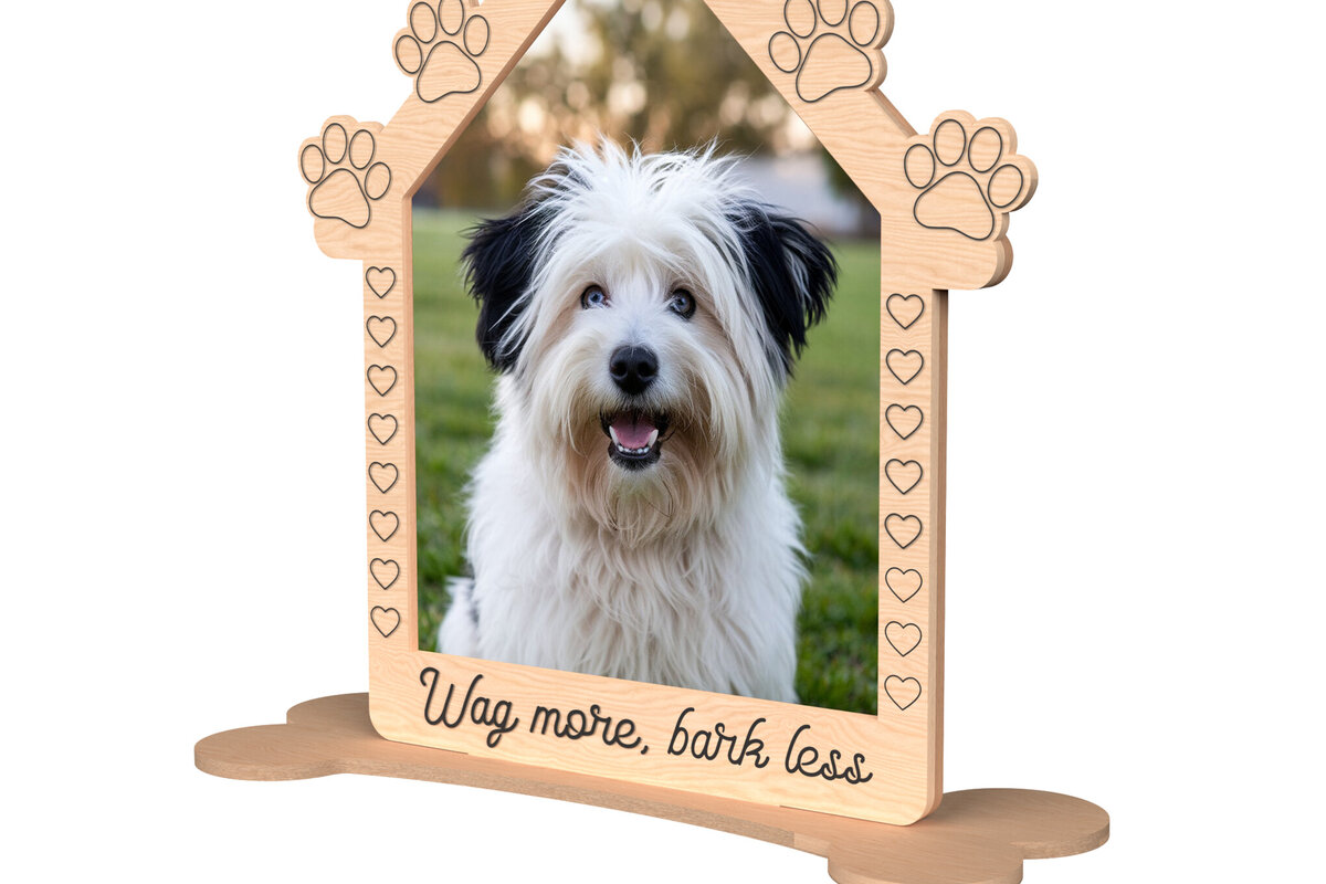 Σετ των 2 Intra απο ξύλο plywood 3mm-4mm πάχος – Αρχείο Κορνίζας Pet House Δίασταση  20x20 cm INTRAFABR-110382243