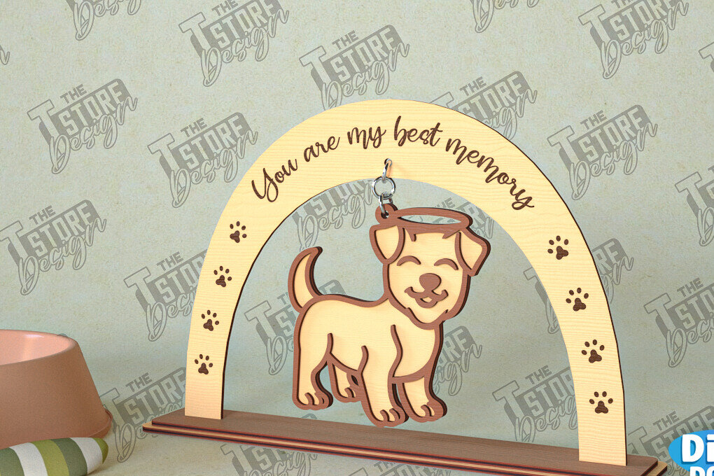 Σετ των 2 Intra απο ξύλο plywood 3mm-4mm πάχος – Μνημείο κατοικίδιων κρεμαστή καρδιά | Φτερά Αγγέλου Δίασταση  20x20 cm INTRAFABR-98698777