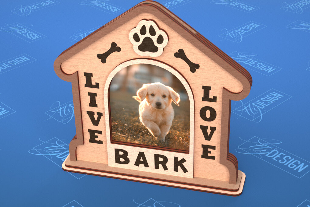 Σετ των 2 Intra απο ξύλο plywood 3mm-4mm πάχος – Κορνίζα για κατοικίδια | Home Pet | Καλύτερος φίλος Δίασταση  20x20 cm INTRAFABR-101708487