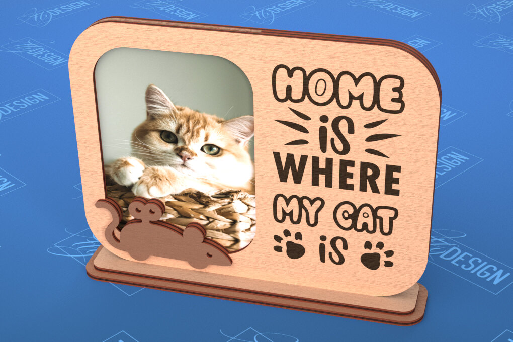 Σετ των 2 Intra απο ξύλο plywood 3mm-4mm πάχος – Κορνίζα για κατοικίδια | Home Pet | Καλύτερος φίλος Δίασταση  20x20 cm INTRAFABR-101708504