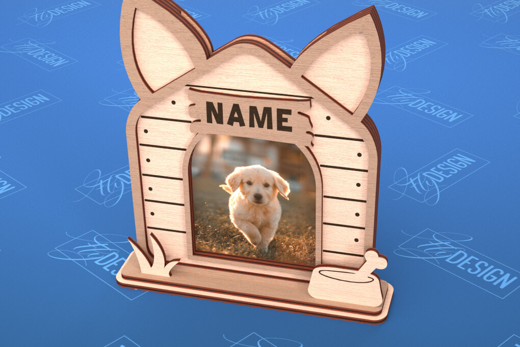 Σετ των 2 Intra απο ξύλο plywood 3mm-4mm πάχος – Κορνίζα για κατοικίδια | Home Pet | Καλύτερος φίλος Δίασταση  20x20 cm INTRAFABR-101708516